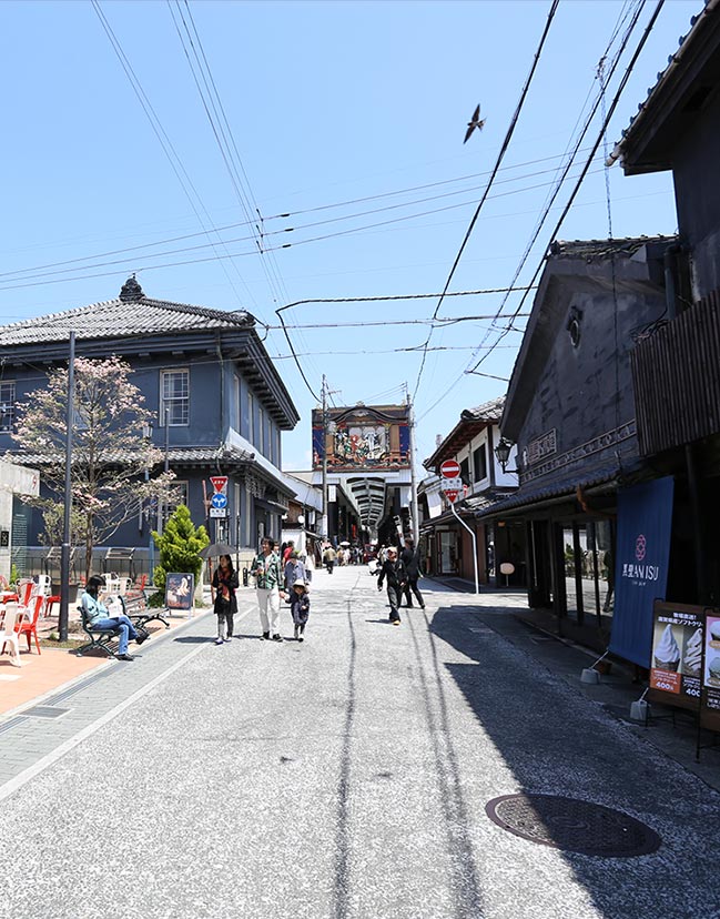 写真：長浜の黒壁スクエア