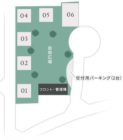 写真：ヴィラのマップ