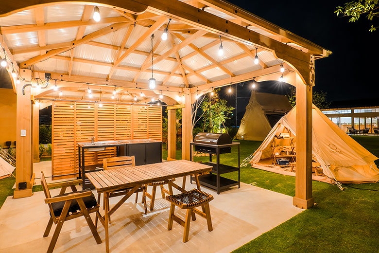 写真：野外キッチン