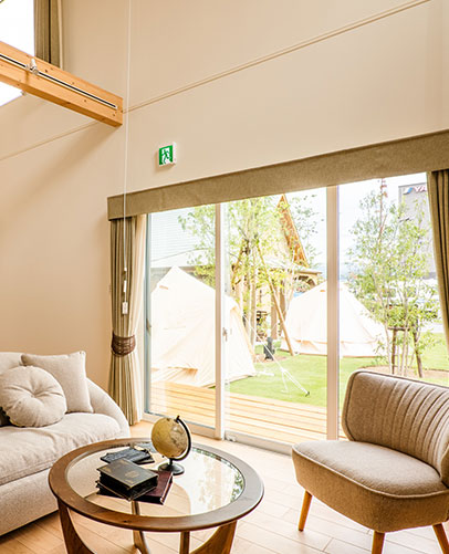 写真：ヴィラ室内